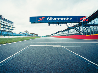 Silverstone Circuit Starting Grid with Filter